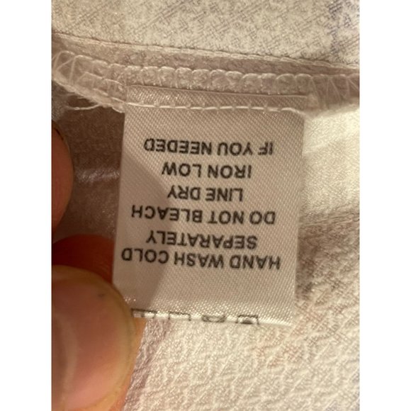 A.PEACH Womens Floral One Shoulder Mini Dress CD20468 White Blue Size Small - Picture 9 of 9